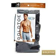 Shop 43 top gold toe gray men's underwear and socks and earn cash back from retailers such as bare necessities, dsw, and kohl's and others such as macy's all in one place. Gold Toe Men S 4 Pack Aqua Fx Moisture Wicking Boxer Briefs X Large 40 42 Ebay
