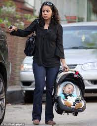 Proud Er Actress Parminder Nagra Shows Off Baby Son Kai For The First Time Parminder Nagra Baby Strollers Actresses