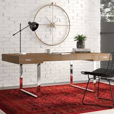 With matching credenza pictured behind. Modern Contemporary Modern Executive Desk Allmodern