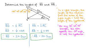 How do you calculate the length of the hypotenuse? Question Video Finding The Length Of The Hypotenuse In A Right Triangle Using The Right Triangle Trigonometry Nagwa