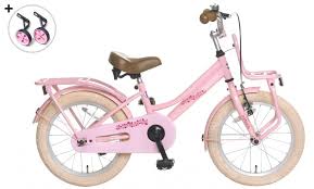 Popal Cooper 16 Inch Meisjes Terugtraprem Roze Fahrrad Kinderkram Kinder