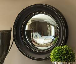 Black And Gold Round Convex Mirror 15 Stylish Affordable Convex Concave Mirrors Convex Mirror Concave Mirrors Mirror Wall
