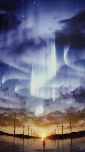  In The Night Wallpaper Iphone Android Background Followme Anime Scenery Beautiful Wallpapers Winter Scenery