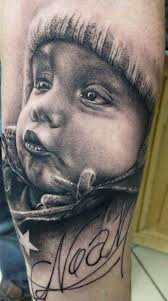 The baby angel tattoos are in the main to be worn in loving memory of a lost child or as a sign of love for closed ones. Face Portrait Tattoo Novocom Top