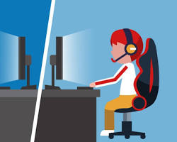 Image of gamers playing together online