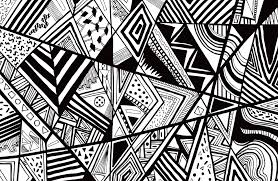 Black And White Line Art Abstract Black White Abstract Pattern Vector Line Drawing Graphic Pen Textile Pattern Vasare Nar Commission Summer Trend Contemporary Fashion Aztec Navajo Triangles Pattern Art Abstract Pattern Abstract Drawings