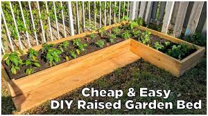 Raised garden beds also act as a great barrier for garden pests and insects. Super Easy Cheap Diy Raised Garden Bed Youtube