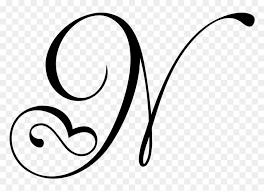Download Monogram Letters 3 Wedding Programs Fast Bankruptcy Fancy Letter N Png Transparent Png Vhv