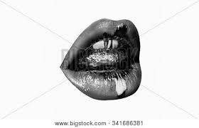 Black and gold abstract background. Lip Gold Drip Sexy Image Photo Free Trial Bigstock