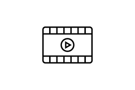 Download Video Player Line Art Vector Icon Graphic By Riduwan Molla Creative Fabrica SVG Cut Files