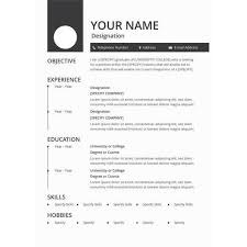 It follows a simple resume format, with name and address bolded at the top, followed by objective, education, experience, and awards and acknowledgments. 36 Resume Format Word Pdf Free Premium Templates
