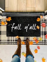 How to paint a doormat. Diy Fall Doormat Yourmarketingbff Com