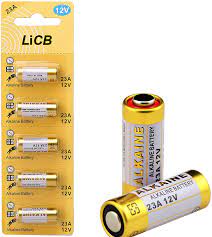 Duracell 12 volt alkaline alarm remote battery mn21 / a23 2 pack. Amazon Com Licb A23 23a 12v Alkaline Battery 5 Pack Home Audio Theater