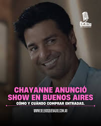 🎤 CHAYANNE ANUNCIÓ SHOW EN BUENOS AIRES: CÓMO Y CUÁNDO COMPRAR ENTRADAS 💃  El ídolo latino Chayanne confirmó su regreso a la Argentina tras más de  cinco años. El concierto será el