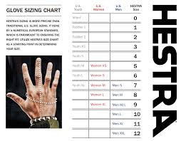 Glove Size Chart Hestra Losos