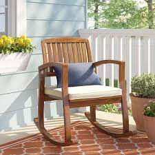 Brayan Rocking Chair With Cushion Patio Rocking Chairs Rocking Chair Clearance Patio Furniture