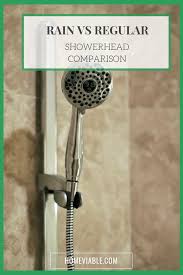 Luxury Vs Convenience Learn The Differences Between A Rain Shower Head Vs A Regular Showerhead Find Out The Advant Shower Heads Rain Shower Rain Shower Head