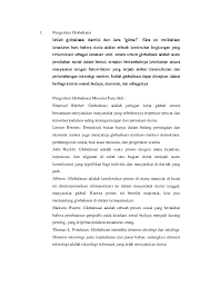 Sedangkan dampak negatif dari globalisasi adalah, pola hidup konsumtif, sikap individualistik, gaya hidup. Globalisasi Dalam Kehidupan Berbangsa Dan Bernegara Research Papers Academia Edu