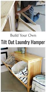 Check out the free plans to build this diy tilt out laundry hamper cabinet! Pin On Woman With A Drill