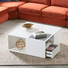 This coffee table leans into its coastal farmhouse look with natural wood finishes and a mixed plus, there's an open bottom shelf where you can keep stacks of books or storage baskets. Shop Eterno Coffee Table With Storage Online Home Centre Uae