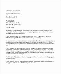 Scholarship Cover Letter Sample New 10 Sample Scholarship Application Letters Pdf Doc Application Letter Sample Application Cover Letter Application Letters