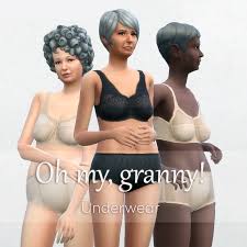 Electronic arts frequently releases updates and patches for the sims 4. Mod The Sims Oh My Granny Ts3 2 To Ts4 Underwear