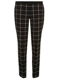 Black And White Check Coat Pant Dorothy Perkins Black And White Check Trouser 44 Work Wear Outfits Outfits With Leggings Checked Leggings