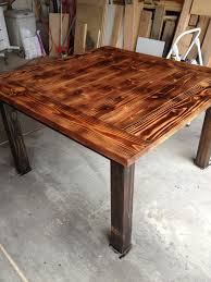 Creationsbyjeff Creationsbyjeff Torch Wood Burnt Wood Finish High Top Tables