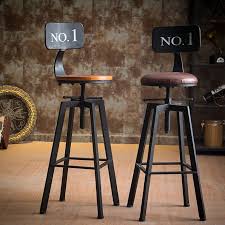 Vintage Retro Industrial Look Rustic Swivel Kitchen Bar Stool Cafe Chair For Home Kitchen Restaurant Coffee Shop Dinn Bar Stools Kitchen Bar Stools Cafe Chairs