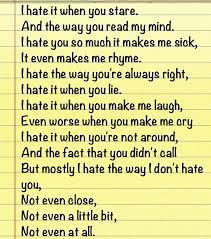 I don't care i love it so forget it, punk! Haters Rhyming Words