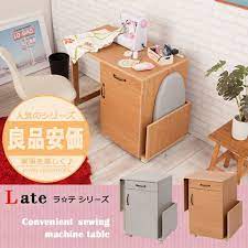 楽天市場 late ラテシリーズ 折りたたみテーブル式引出し付きミシン台 幅97 ワゴン 収納 デスク ミシン テーブル パソコンデスク 引出 作業台 pcデスク ミシンデスク 家事机 コスメワゴン 机 ネイル ホワイト ナチュラル ライトブラウン 折りたたみ デスク テレワーク