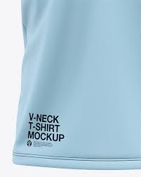 Download Men S V Neck T Shirt Mockup Front View In Apparel Mockups On Yellow Images Object Mockups