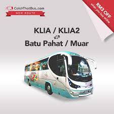 48 jalan jelawat (taman banang), batu pahat, johor. Catchthatbus On Twitter Check Out The Latest Route From Airportcoach From Klia Klia2 To From Batupahat Muar Kualalumpur Klsentral Http T Co Qlwumjm2nd
