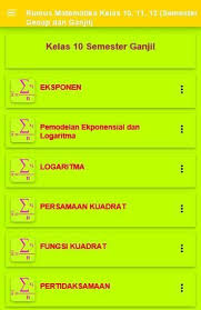 Bagi siswa, sehingga untuk untuk siswa kelas x. Rumus Matematika Sma Fur Android Apk Herunterladen