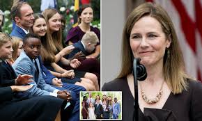Amy Coney Barrett Thanks Her Husband And Calls Their Seven Children Her Greatest Joy Daily Mail Online