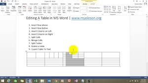 We did not find results for: Learn How To Edit Table In Ms Word Youtube
