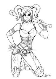 Harley quinn coloring test 3. Harley Quinn Coloring Pages