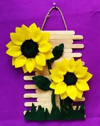 Dan pada video ini telah dijelaskan cara mudah membuat bunga matahari dari kain. 10 Best Popsicle Activity For Kids At Home Shilpidea Com In 2021 Craft Stick Crafts Paper Flowers Craft Spring Crafts