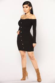 Jacklyn Off Shoulder Mini Dress Black Mini Black Dress Mini Dress Knit Mini Dress