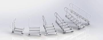 Here's a look at some of the advantages you can enjoy from one of our prefab steel stairs: Aluminum Dock Stairs Great Northern Docks
