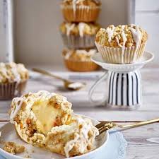 Mohren Muffins Mit Kasekuchen Fullung Rezept Lecker Rezept Mohren Muffins Lecker Leckere Cupcakes