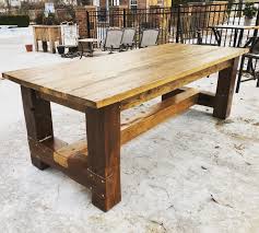 Outdoor Farmhouse Table Outdoor Farmhouse Table Farmhouse Table Timber Frame