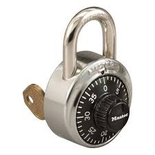 Pull up the shackle to unlock; Master Lock 1525 V30 Key Control Black Dial Combination Locker Padlock Taylor Security Lock