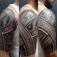50 Polynesian Half Sleeve Tattoo Designs For Men Tribal Ideas Half Sleeve Tattoos Designs Sleeve Tattoos Tattoo Sleeve Designs