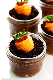 Omg such an adorable idea! Carrot Patch Dirt Cups Gimme Some Oven