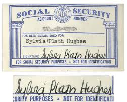 What is a social security card. Lot Detail Sylvia Plath S Signed Social Security Card