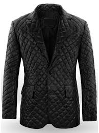 Dashing Quilted Leather Blazer Mens Leather Blazer Leather Blazer Lambskin Leather Blazer