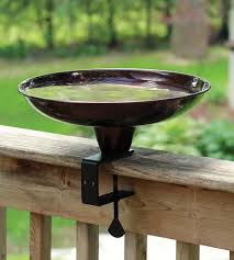 Bird Bath For Deck Railing Hi Rise Deck Mount Bird Bath Bird Bath Diy Deck Building A Deck