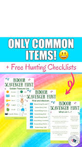 An Indoor Scavenger Hunt For Kids Using Items You Already Have Free Checklist Printables Typically Topical Video Video Indoor Activities For Kids Scavenger Hunt For Kids Activities For Kids