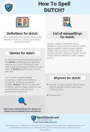 How To Spell Dutch And How To Misspell It Too Spellcheck Net